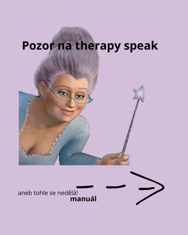 Dneska krátce, moc mi nejde formulovat myšlenky ☠️ Ale to podstatný tam je. O tomhle jevu se v západních médiích mluví už pár let, takže pro víc info stačí googlit "therapy speak." Luv ya. 

#psychika #psychologie #inspirace #informace #pozor #dnespisu #spisovatelka #dusevnizdravi #komunikace